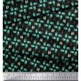 thumbnail image 2 of Soimoi Black Poly Georgette Fabric Colorful Bottle Decor Fabric Printed Yard 52 Inch Wide, 2 of 3