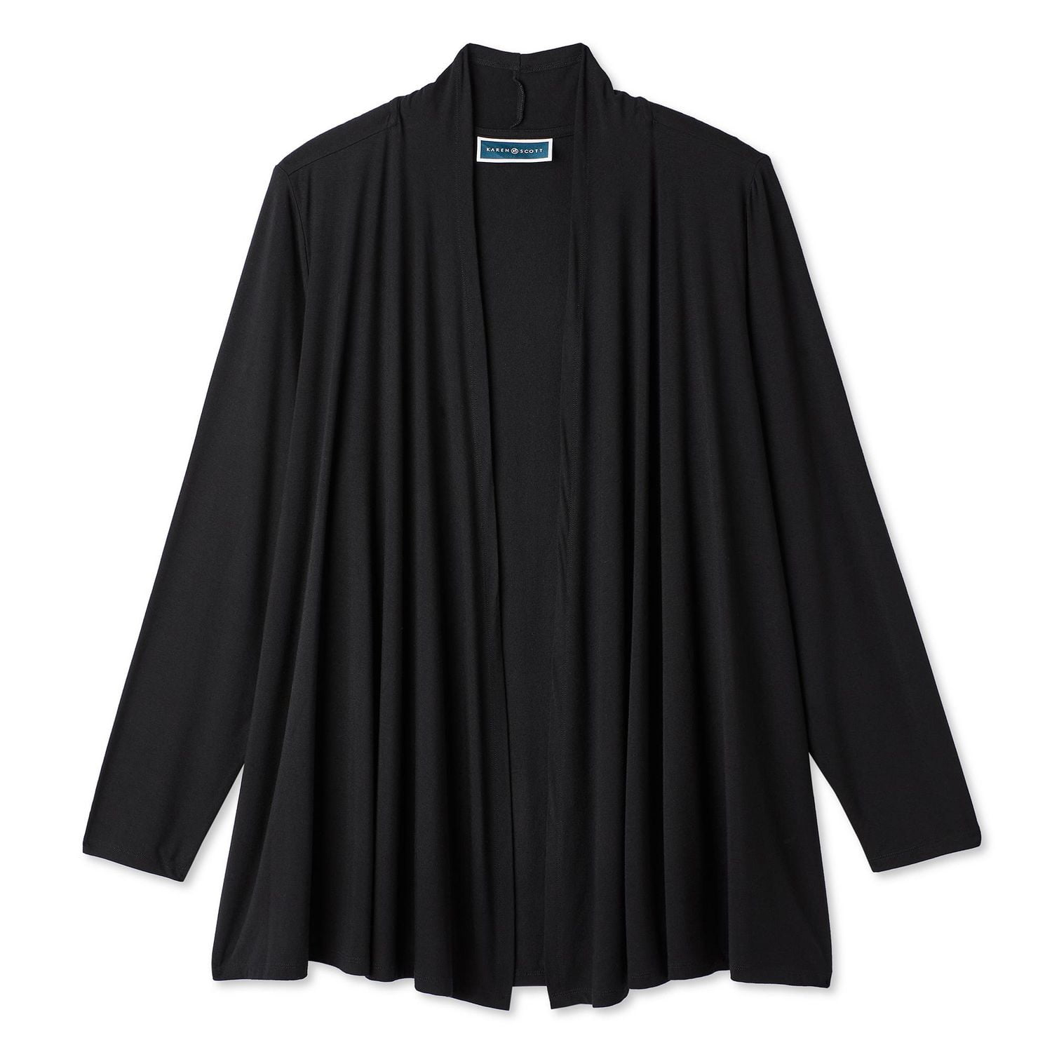 Karen Scott Women's Plus Cascading Cardigan
