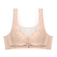 thumbnail image 1 of Virmaxy Soutien-Gorge Sans Fil pour Femmes Aguichant Mince en Dentelle Soutien-Gorge Rassemblant Sans Armature Confortable Fixe Ajustable Collection de Poitrine Coton Beige TG, 1 of 7