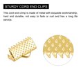 thumbnail image 4 of Unique Bargains 300Pack Ribbon Crimp Clamp Ends 10mm Cord End Clasp for DIY Craft Gold Tone, 4 of 7