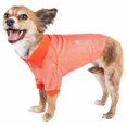 thumbnail image 1 of Pet Life PLHL2ORSM Active Fur-Flexed Relax-Stretch Wick-Proof Performance Dog Polo T-Shirt, Orange - Small, 1 of 1
