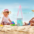 thumbnail image 3 of WIFKLSIIPG Colorful Mesh Beach Bags Portable Foldable Sea Bag with Adjustable Carrying Straps Toy Storage Bag Beach Bags, 3 of 5