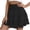 Noir, variante sur Timegard Shorts pour Femmes Légers Décontractés Amples Fluides Jupes Shorts Taille Élastique Shorts à Volants Plage