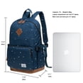 thumbnail image 2 of KAUKKO Stylish Oxford Fabric Backpack Travel Rucksack lightweight Hiking Bag Satchel, 2 of 5