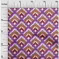 thumbnail image 1 of oneOone Silk Tabby Fabric Argyle Style Ikat Printed Fabric 1 Yard 42 Inch Wide, 1 of 4