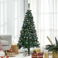 thumbnail image 2 of HOMCOM 5FT Christmas Tree Holiday Seasonal Indoor Metal Stand, 2 of 10