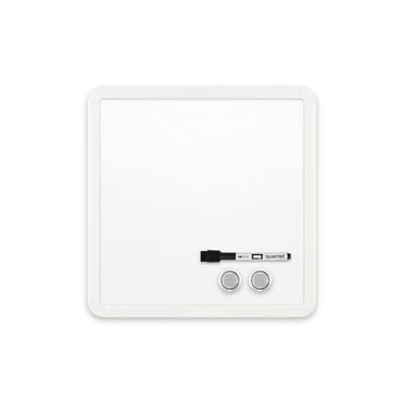 Quartet Tableau effaçable à sec 12 po x 12 po avec cadre en plastique
