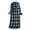 Green, variant on Women's Flannel Nightshirt Dress Long Sleeve Plush Soft Cotton Sleepwear Gown with Button Front, Cozy Winter Warm Nightdress by Hontri