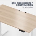thumbnail image 3 of MotionGrey - Ergo2 Adjustable Electric Standing Desk with Memory Settings - 43" x 24" Light Brown Top White Frame - Ergonomic Desk for Home and Office, 3 of 10