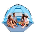 thumbnail image 1 of VEVOR Beach Tent Sun Shelter for 4 Person, Pop Up Beach Tent UPF 50+ Protection, Portable Sun Shade Canopy with Carrying Bag and Sand Pockets, Easy Setup Umbrella for Camping Fishing Outdoor Picnic, 1 of 9
