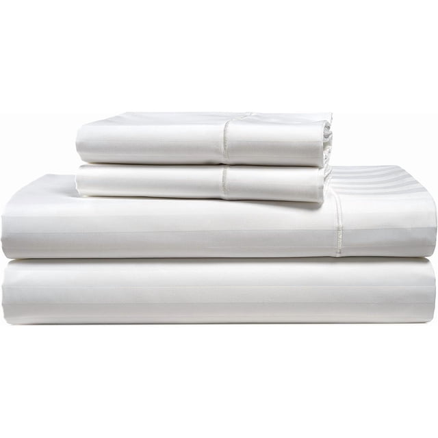 Softest Cotton Sheets Double Sheet Set Pc Set Thread Count Sateen Bedding Deep Pocket Sheets Cooling Sheets Double Size Sheets Breathable Bed Set ()