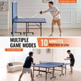 thumbnail image 4 of KFFKFF Table Tennis Set, Pro Indoor Ping Pong Experience, MDF Mobile Table, Easy-Fold Design with Swift Clamp Net & Secure Wheels, Simple 10-Min Setup, 12mm Surface, 4 of 9