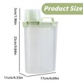 thumbnail image 3 of Airtight Rice Storage Container with Pour Spout - Cereal & Flour Dispenser for Pantry Organization - Locking Lid & Measurement Scale - Kitchen Grain Canister, 3L (Green), 3 of 9