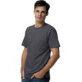 thumbnail image 1 of Hanes TAGLESS Men`s Pocket T-Shirt, S, Charcoal Heather, 1 of 1