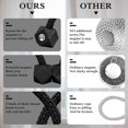 thumbnail image 3 of ORUYROP Embrasses Magnétiques pour Rideaux, Embrasses Pratiques de Style Européen pour Draperies, Support de Retenue Décoratif pour Draperies de Fenêtre, Aucun Outil Requis (Noir, 2), 3 of 6
