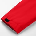 thumbnail image 4 of Sentmoon Mens Windbreaker Solid Color Long Sleeve Hooded Neck Mens Coats Winter Oversized Keep Warm Zipper Waterproof Clothes Men Fall Soft and Comfortable for Climbing and Hiking Red M, 4 of 8