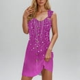 thumbnail image 1 of Ovzne Robes pour Femmes Robe pour Femme Robe de Vacances Printemps et Été à Boutons Col en V avec Bretelles Robe Grande Taille Imprimée en Liquidation, 1 of 6