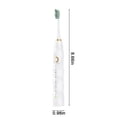 thumbnail image 3 of PRETXORVE , Toothbrush with 5 Brush Heads, 5 Cleaning Modes,Smart 15-speed Timer IPX8 -Newly Upgraded, 3 of 9