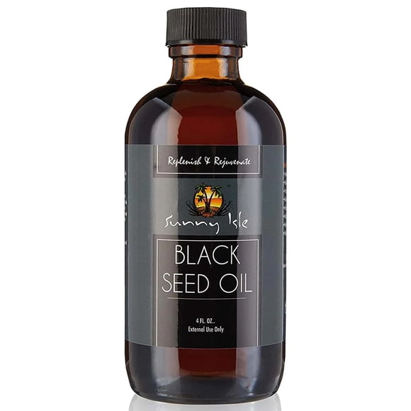 Sunny Isle Jamaican Black Seed Oil for Healthy Hair and Skin | Hair Growth Stimulator and Acne Treatment - 4oz