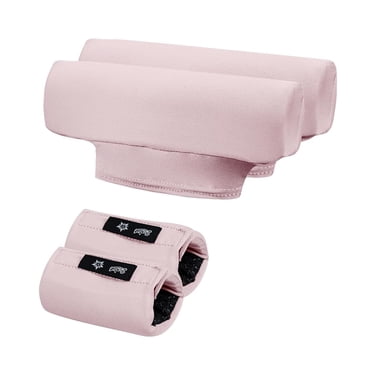 CAVENDY Underarm Crutch Pads & Hand Grip Covers, 4-Piece Set，Pink