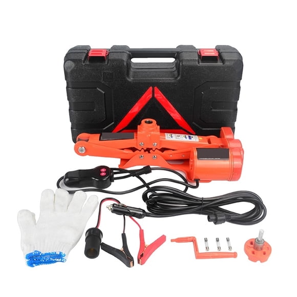 Prise de Voiture Portable 12V Prise Électrique 2Ton Levage Automatique Prise à Ciseaux Mécanismes de Levage Prise de Levage Multifonction, Construction Robuste