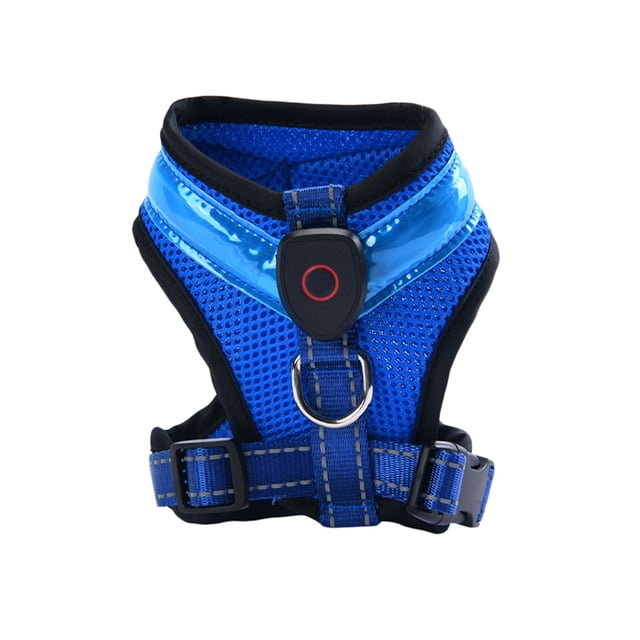 TIELUTT Laisse Lumineuse Harnais Réfléchissant Ajustable Collier à DEL Rechargeable par USB Bandes Ventrales pour Chiens Mâles avec Boutons-Pression Petits Chandails de Lit Chihuahua pour Petits Chiens Chandail de Lit pour Chien à Carreaux Chihuahua Petit