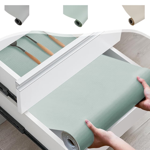 Deals of The Day! Gspmoly Refrigerator Liners 59 X 17.7 In Fridge Mats Shelf Liner Drawer Liner for Kitchen Cabinets Non Adhesive Non Slip Easy Clean Liner Waterproof Mat Deals of The Day