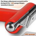 thumbnail image 3 of Graflsoa Outil de Réglage de Charnière de Porte Commercial Robuste - Charnière en Acier Rouge et Noir pour Gauge de 180, Réparation Rapide pour Portes Affaissées et Désalignées, 3 of 6