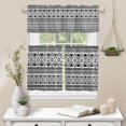 thumbnail image 3 of Geometric Boho Valances for Windows, Modern Kitchen Curtains, Bathroom Curtains Window Rod Pocket Short Curtains,Kitchen Window Curtains Over Sink,3 PCS Small Window Curtains,Valances for Kitchen, 3 of 6