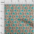 thumbnail image 1 of oneOone Tissu Polyester Lycra Imprimé Feuilles & Floral pour Couture BTY 56 Pouces de Large, 1 of 5