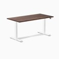 thumbnail image 1 of Desky Dual Softwood Sit Stand Desk - American Rustic Pine / 60 x 30 Inches / White, 1 of 10