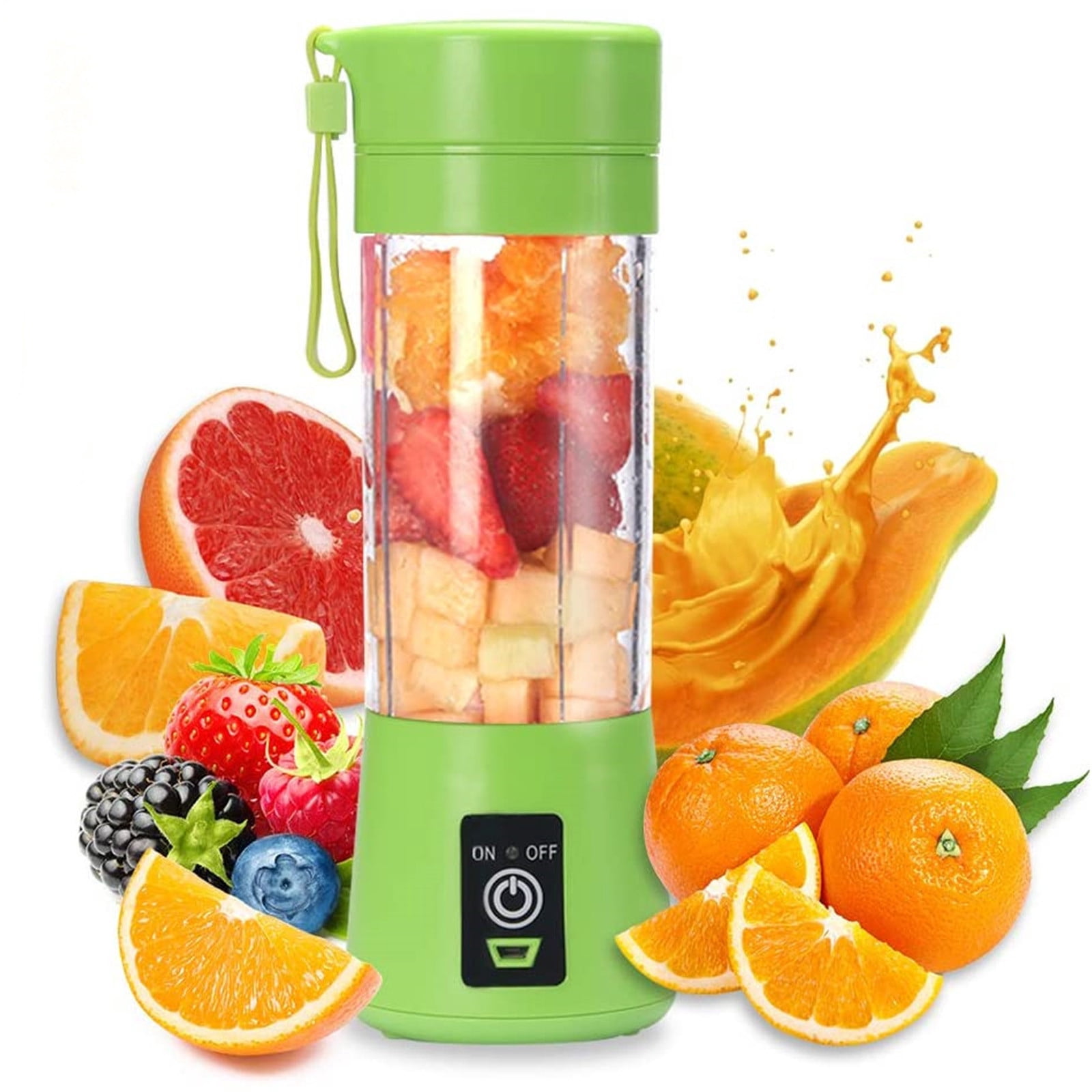 Birdeem Usb To Usb Cable,Portable Blender Usb Rechargeable,Portable Blenders Individual Juicer for Shakes Fruit Juicer Usb Rechargeable with 6 Blades Handheld Blenders for Sports Travel and Outdoors