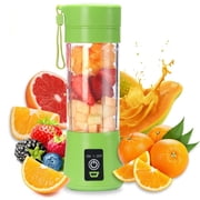 CaiYueKe USB Rechargeable Portable Blender Bottle, Mini Electric Juicer Cup, Travel Smoothie Blender for Fruit Vegetable Milkshake, BPA Free Easy Clean for Gym Camping Commute
