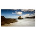 thumbnail image 2 of Rushing Waters into Rocky Mountains - Seashore Photo Canvas Print, 2 of 3
