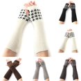 thumbnail image 2 of Manchons de Bras d'Hiver Mode Protecteurs Unisexe Trou pour Pouce Chauffe-Bras Couvre-Bras, 2 of 10