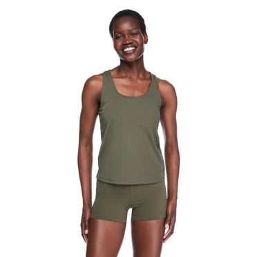 Athletic Works Women's Rib Racerback Tank Top