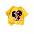 thumbnail image 2 of Zecgelong T-Shirt d'Été à Col Rond pour Filles, Imprimé de Dessins Animés, Décontracté, Ample, à Manches Courtes, T-Shirt Graphique pour Filles, Taille 6-8 Ans, 2 of 4