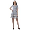 thumbnail image 4 of Moomaya Tenues d'Été Coton Flex Imprimées Robes Courtes pour Femmes Tenue Décontractée, 4 of 4