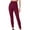 Wine, variant on LOVZFMLL Women's Leggings, Solid Color Multi-Size High Waist Elastic Waist Leggings Black, L
