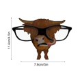 thumbnail image 2 of Dog-Shaped Tabletop Eyeglass Frame for Desktop Decor – 10.5 cm Wide Resin Animal Desk Accessory with Non-Slip Base, 2 of 5