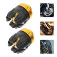 thumbnail image 2 of 2Pcs Golden Motorcycle Frame Slider Motorbike Frame Accessory Aluminum Alloy 7.40X5.50X5.50CM, 2 of 8