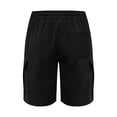 thumbnail image 4 of Sentmoon Cargo Shorts for Men Breathable Summer Loose High Waist Mens Corduroy Shorts Drawstring Solid Color Running Shorts Multi Pocket 2025 Athletic for Relaxing at Home Black XL, 4 of 7