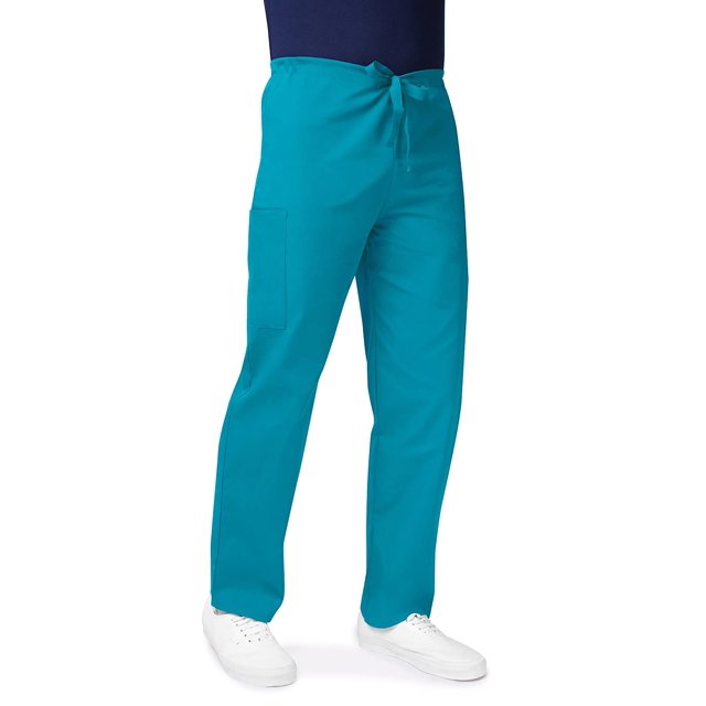 Adar Universal Mens Scrubs - Drawstring Tapered Leg Scrub Pants