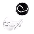 thumbnail image 3 of fastboy 1 Pair Men's Letter Cufflink Wedding Formal Initial Alphabet Stainless Steel Cufflink, Letter Q, 3 of 6