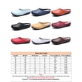 thumbnail image 2 of Woobling Mules pour Femmes à Enfiler Ballerines Sabots Confort Légers Sandales à Enfiler Marche Mule en Cuir Orange US 5, 2 of 6