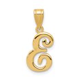 thumbnail image 1 of Pendentif Initial E Script en Or Jaune 14K, 1 of 2