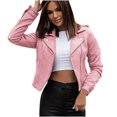 thumbnail image 4 of EGNMCR Veste à Manches Longues pour Femmes, Sans Capuche, Décontractée, Cardigan à Manches Longues, Fermeture Éclair Courte, 4 of 9