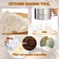 thumbnail image 4 of Flour and powdered sugar sieve, with handle, stainless steel, silver, 4 of 4