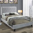 thumbnail image 3 of Better Home Products Monica Velvet Upholstered Full Platform Bed in Gray, 3 of 6