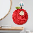 thumbnail image 4 of Towels for Bathroom,Fuzzy Ball Hand Towel with Hanging Loop for Bathroom Cute Fruit Decorative Ball Towel Soft Absorbent Ball Towel Sets for Kitchen Bathroom,Hand Towels for Bathroom, 4 of 5